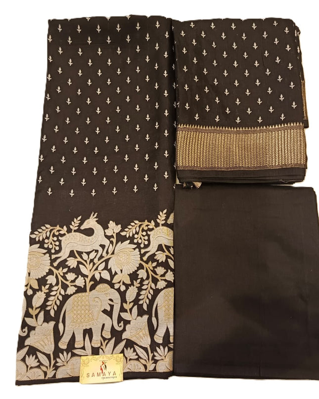Pure Muslin Silk Suit Fabric With Dupatta