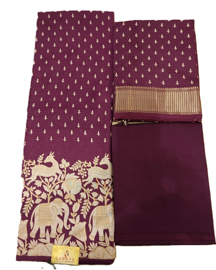 Pure Muslin Silk Suit Fabric With Dupatta