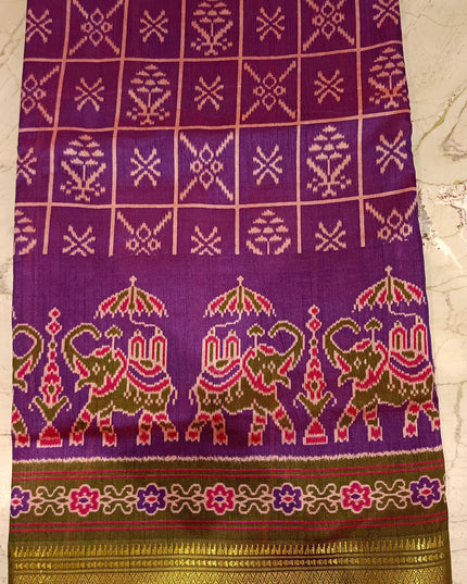 Ikkat Patola Silk Saree