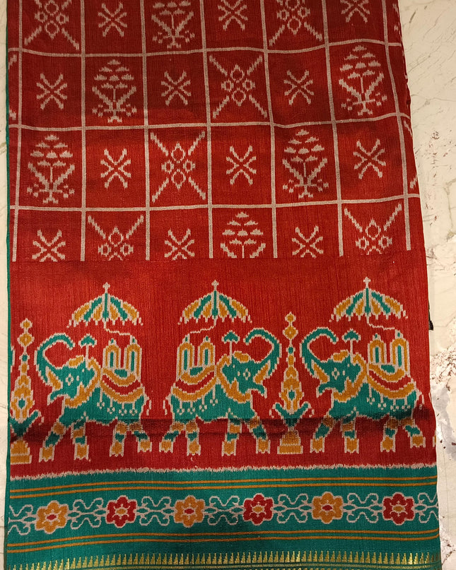 Ikkat Patola Silk Saree