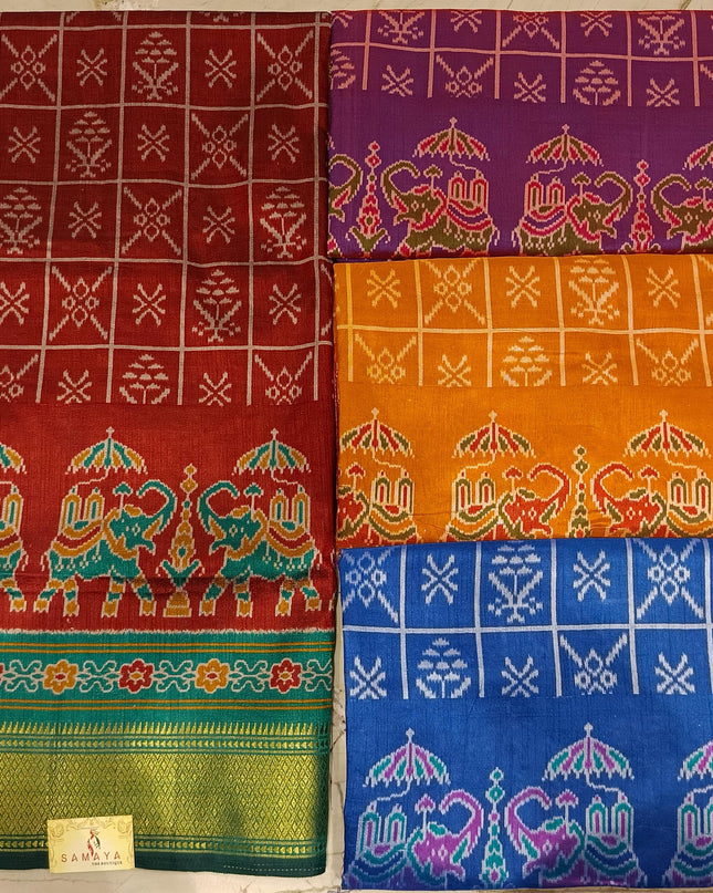 Ikkat Patola Silk Saree