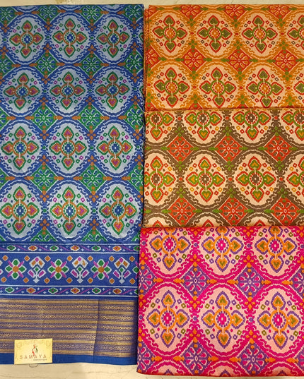 Ikkat Patola Silk Saree