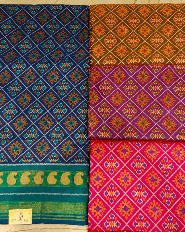 Ikkat Patola Silk Saree