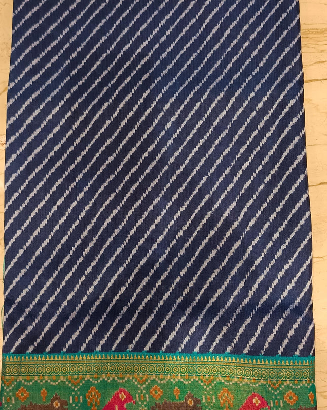 Semi Pure Lahariya Silk Saree