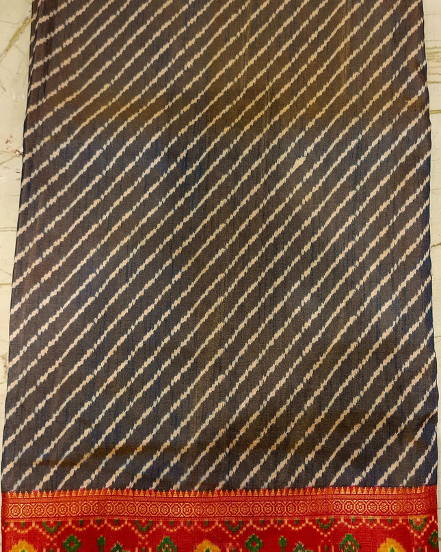 Semi Pure Lahariya Silk Saree