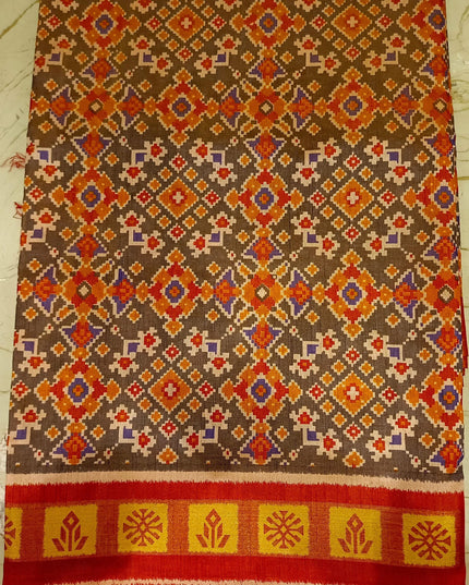 Semi Pure Ikkat Patola Silk Saree